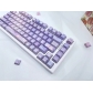 Dreamy Water Lily 104+26 PBT Backlit Keycaps Set Cherry Profile for MX Switches Mechanical Gaming Keyboard